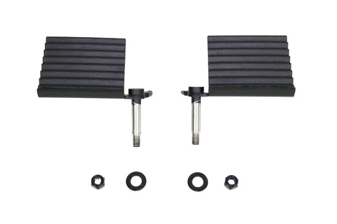 Fishbone Offroad FB21078 - Jeep Foot Peg Set 76-06 CJ YJ TJ Wrangler Gloss Black
