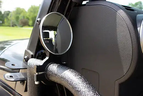 Fishbone Offroad FB21114 - Tube Door Mirror Billet Aluminum Black Powdercoat