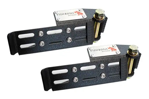 Fishbone Offroad FB21268 - Jeep Foot Peg Set For 07-Up Wrangler/Gladiator Steel Black