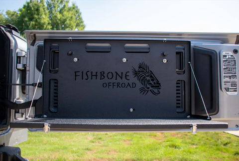 Fishbone Offroad FB21358 - 6th Gen Ford Bronco, 18-Present Jeep Wrangler JL and 07-18 JK Tailgate Table