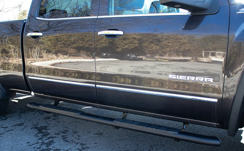 Fishbone Offroad FB21381 - 07-18 Silverado 1500/2500/3500 Crew Cab 5 Inch Oval Side Steps
