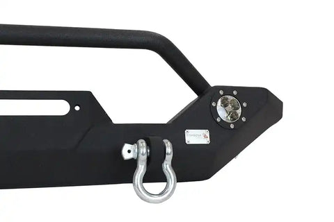 Fishbone Offroad FB22016 - Jeep TJ/YJ Front Bumper W/LED's 87-06 Wrangler Steel Black Textured Powercoat