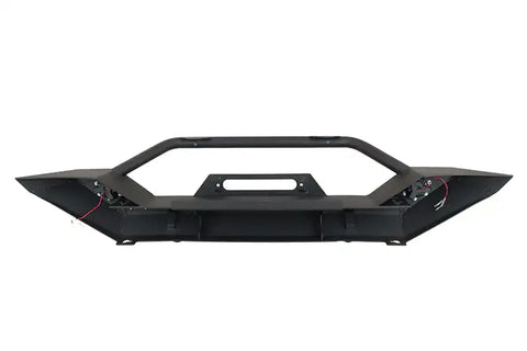 Fishbone Offroad FB22016 - Jeep TJ/YJ Front Bumper W/LED's 87-06 Wrangler Steel Black Textured Powercoat