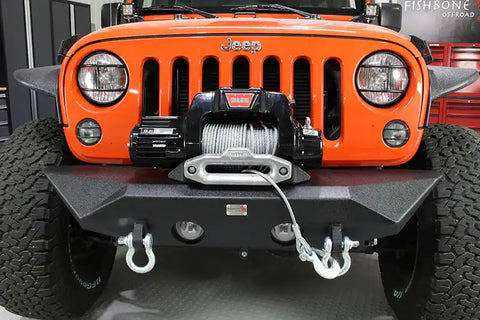 Fishbone Offroad FB22045 - Jeep JK Front Bumper 07-18 Wrangler Rubicon and Unlimited