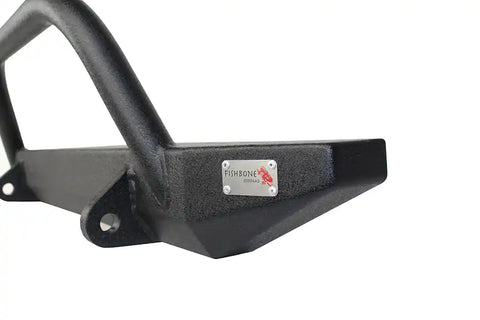 Fishbone Offroad FB22048 - Jeep TJ Front Bumper W/Winch Guard 97-06 Wrangler Rubicon and Unlimited Steel Black Textured Powdercoat Piranha Series