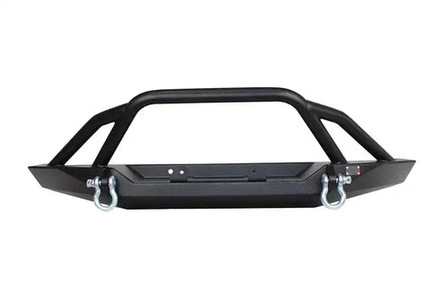 Fishbone Offroad FB22060 - Cherokee XJ Front Winch Bumper W/Grille Guard Bullhead Steel Black Textured Powdercoat
