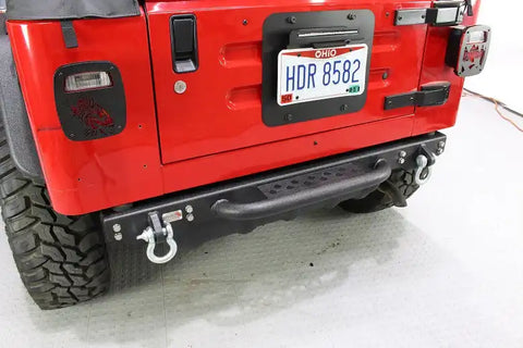 Fishbone Offroad FB22072 - Jeep TJ Rear Bumper W/Step 97-06 Wrangler Piranha Series
