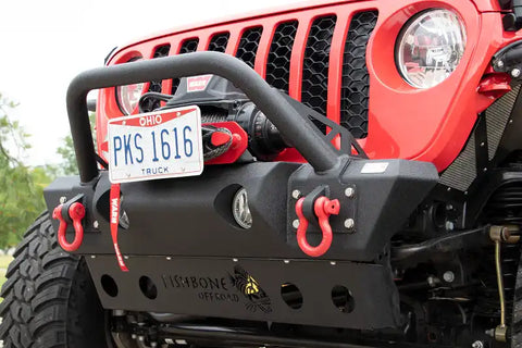 Fishbone Offroad FB22178 - Jeep JL/Gladiator Front Winch Bumper for 18-Pres Wrangler Black Powdercoat