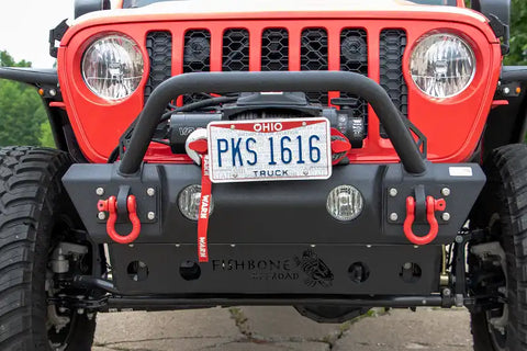 Fishbone Offroad FB22178 - Jeep JL/Gladiator Front Winch Bumper for 18-Pres Wrangler Black Powdercoat