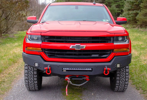 Fishbone Offroad FB22388 - 2016-2018 Chevy Silverado 1500 Rockfish Front Bumper