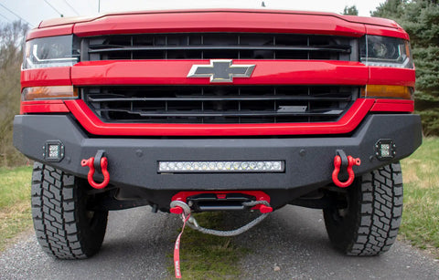 Fishbone Offroad FB22388 - 2016-2018 Chevy Silverado 1500 Rockfish Front Bumper