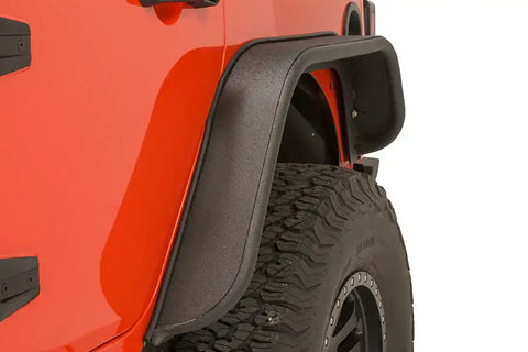 Fishbone Offroad FB23006 - Jeep JK Tube Fenders 07-18 Wrangler Front/Rear Set Of 4 Steel Black Textured Powdercoat