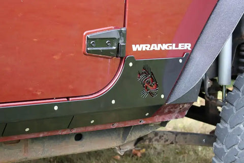 Fishbone Offroad FB23054 - Jeep JK Rocker Guards Scale Armor 07-18 Wrangler 2 Door