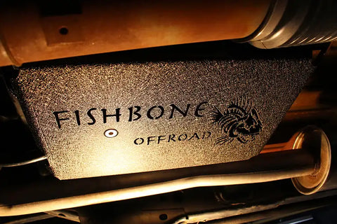 Fishbone Offroad FB23061 - Jeep JK EVAP Canister Skid Plates 07-11 Wrangler Steel Black Textured Powdercoat