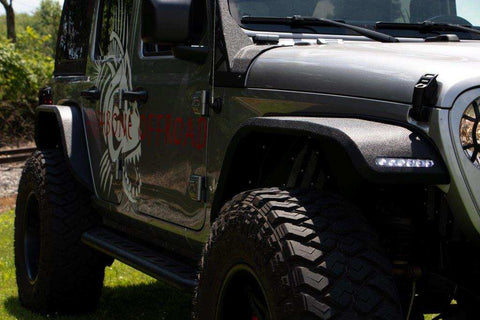 Fishbone Offroad FB23194R - Wrangler Rear Fenders Elite Steel For 18-Pres JL
