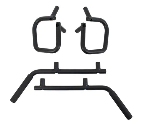 Fishbone Offroad FB25034 - Jeep JK Grab Handles Front and Rear 07-18 Wrangler 4 Door Steel Black Textured Powdercoat