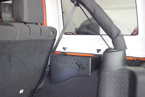 Fishbone Offroad FB25081 - Jeep JK Wheel Well Storage Bins 07-18 Wrangler 4 DR Black Textured Powdercoat Steel