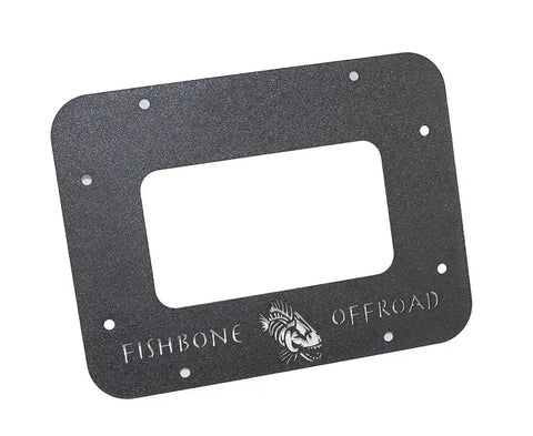 Fishbone Offroad FB31042 - Jeep JK Tailgate Plate 07-18 Wrangler Aluminum Black Textured Powercoat