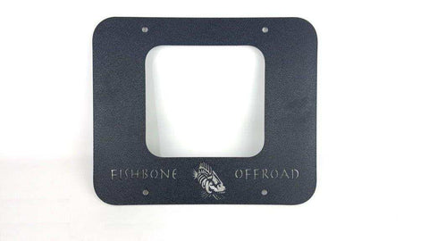 Fishbone Offroad FB31058 - Jeep TJ Tailgate Plate 97-06 Wrangler Black Textured Powercoat Aluminum BackSide Series