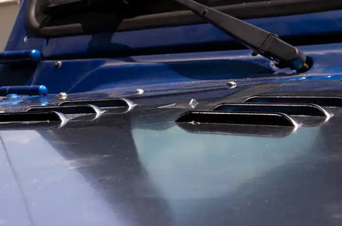 Fishbone Offroad FB31132 - Jeep TJ Hood Louver 03-06 Wrangler Black