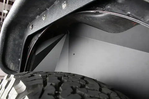 Fishbone Offroad FB33007R - Jeep JK Rear Inner Fenders 07-18 Wrangler Aluminum Black Powercoat
