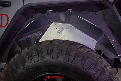 Fishbone Offroad FB33108 - Jeep JL Inner Fenders For 18-Current Wrangler Front/Rear Set of 4 Aluminum Raw