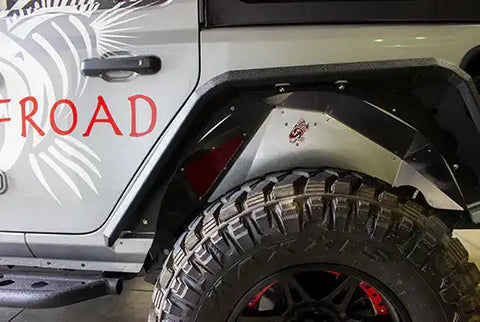Fishbone Offroad FB33108 - Jeep JL Inner Fenders For 18-Current Wrangler Front/Rear Set of 4 Aluminum Raw
