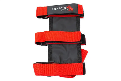 Fishbone Offroad FB55155 - Fire Extinguisher Holder for Padded Roll Bar Red