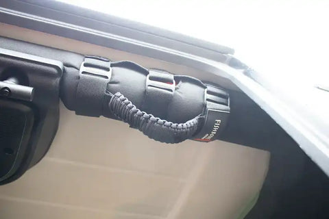 Fishbone Offroad FB55279 - Paracord Grab Handles w/Three Straps Black