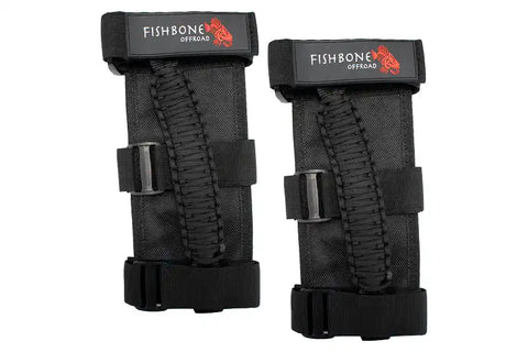 Fishbone Offroad FB55279 - Paracord Grab Handles w/Three Straps Black