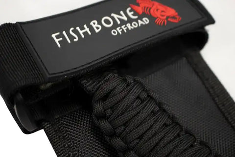 Fishbone Offroad FB55279 - Paracord Grab Handles w/Three Straps Black