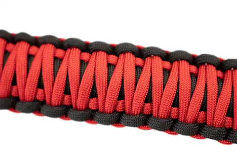 Fishbone Offroad FB55286 - Wrangler Paracord Door Handles Black/Red for 97-06 Jeep