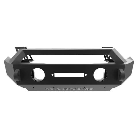 Raptor Series FBM21JPN-RT Magnum - Front Stubby Winch Ready Bumpers Black Textured Alloy Steel 07-18 Jeep Wrangler JK/JKU