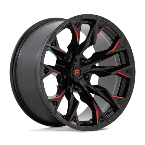D823 20X10 5X5.0 G-BLK MILL C-RED -18MM
