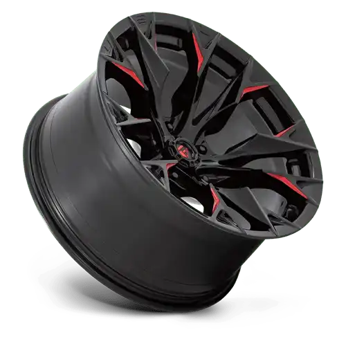 D823 20X10 5X5.0 G-BLK MILL C-RED -18MM
