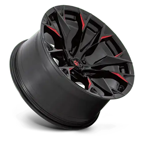 D823 20X10 5X5.0 G-BLK MILL C-RED -18MM