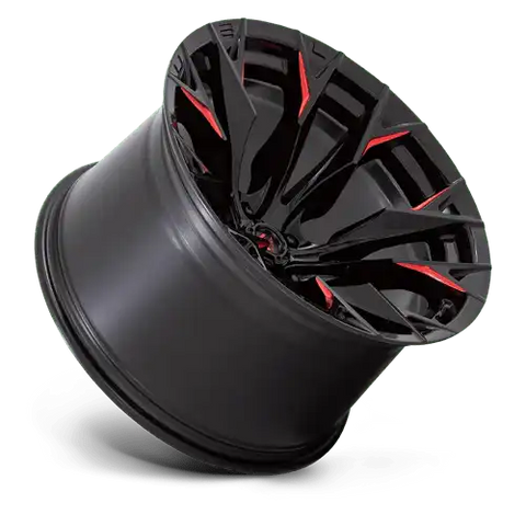 D823 20X12 5X5.0 G-BLK MILL C-RED -44MM