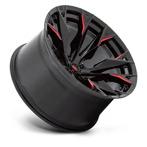 D823 22X12 5X5.0 G-BLK MILL C-RED -44MM