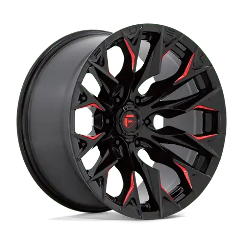 D823 24X12 5X5.0 G-BLK MILL C-RED -44MM