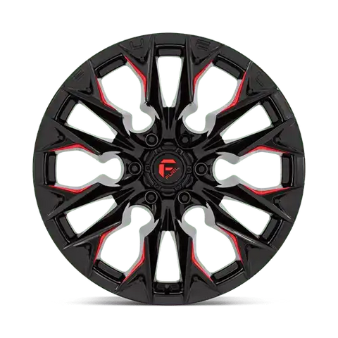 D823 24X12 5X5.0 G-BLK MILL C-RED -44MM