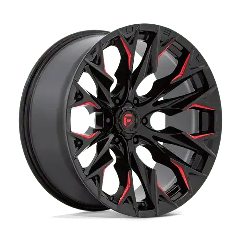 D823 22X10 6X5.5 G-BLK MILL C-RED -18MM