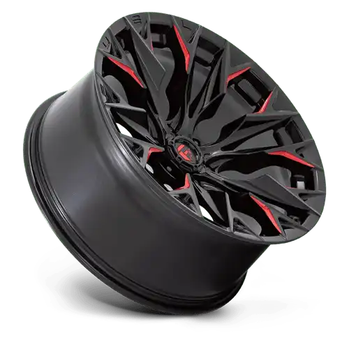 D823 22X10 6X5.5 G-BLK MILL C-RED -18MM
