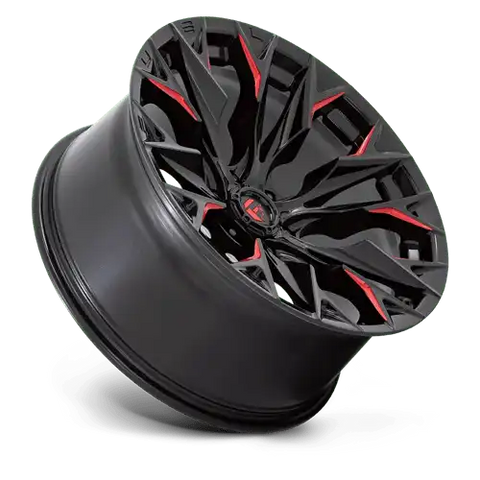 D823 22X10 6X135 G-BLK MILL C-RED -18MM