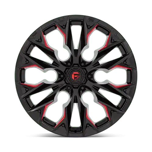 D823 22X10 6X135 G-BLK MILL C-RED -18MM