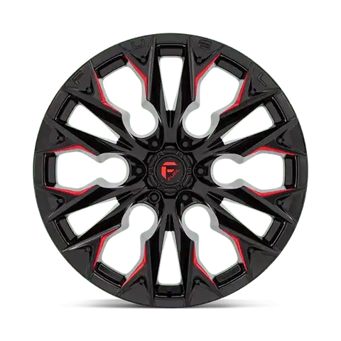 D823 22X10 6X5.5 G-BLK MILL C-RED -18MM
