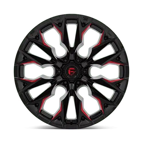 D823 22X12 6X5.5 G-BLK MILL C-RED -44MM