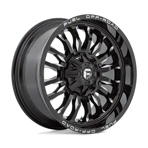 D795 22X10 8X180 G-BLK-MILL -18MM