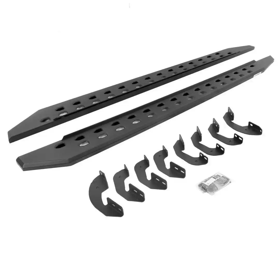 RB20 Slim Line Running Boards with Brackets Kit - Crew Max Only - MyTruckPoint