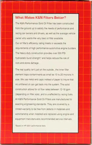 K&N HP-4004 Oil Filter
