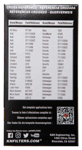K&N HP-7031 Automotive Oil Filters